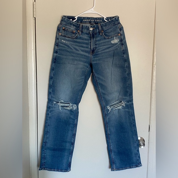 American Eagle Outfitters Blue Straight Jeans Classic Style - Picture 2 of 8